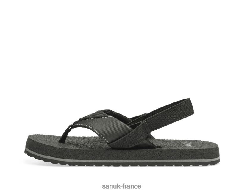 6V4JT0229 noir Sanuk bière de racine confortable