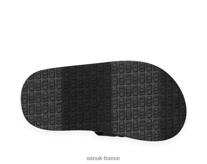 6V4JT0229 noir Sanuk bière de racine confortable