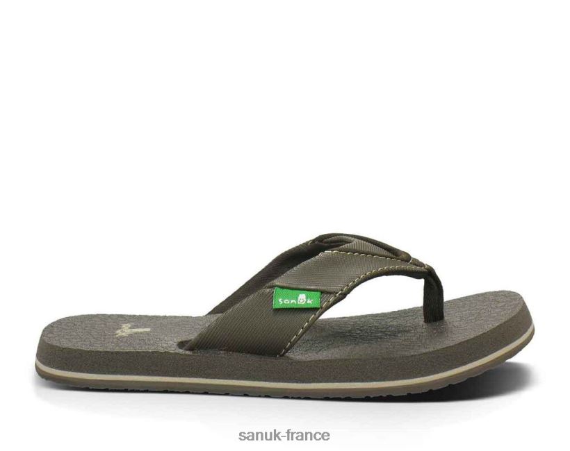 6V4JT0231 brun Sanuk bière de racine confortable