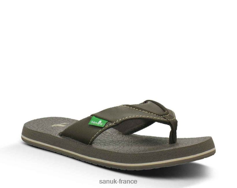 6V4JT0231 brun Sanuk bière de racine confortable