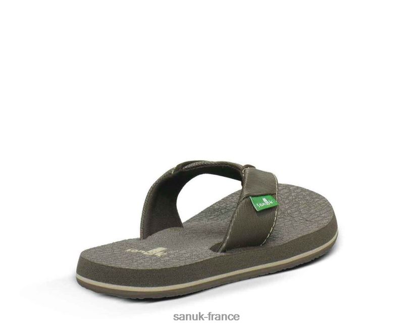 6V4JT0231 brun Sanuk bière de racine confortable