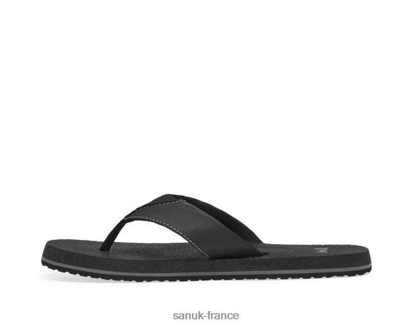 6V4JT0232 noir Sanuk bière de racine confortable