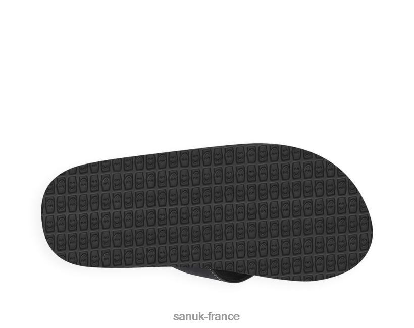 6V4JT0232 noir Sanuk bière de racine confortable