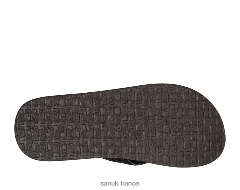 6V4JT0233 noir Sanuk paillettes de yoga
