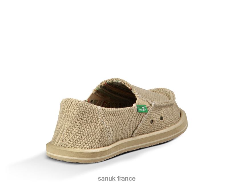 6V4JT0224 kaki Sanuk vagabond