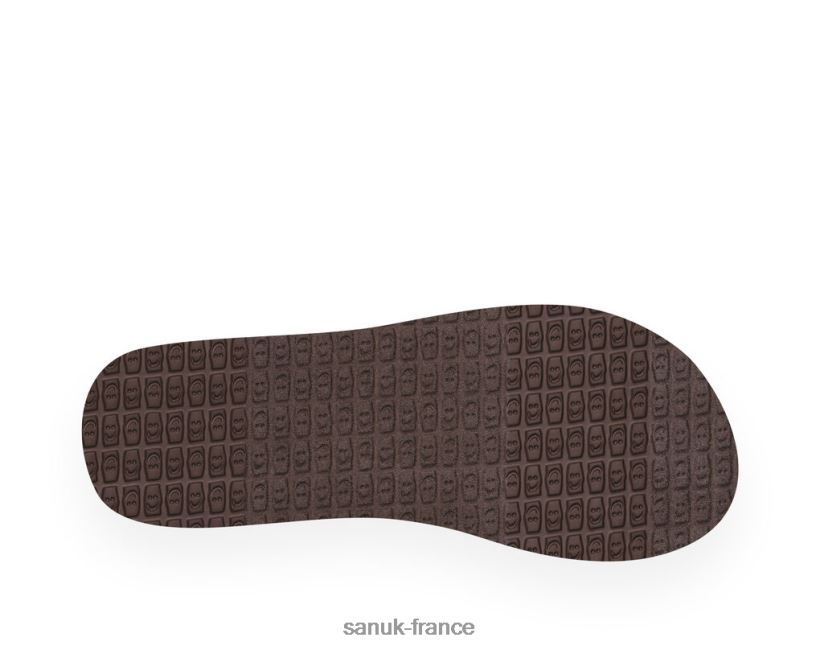 6V4JT0104 rose multicolore Sanuk hibiscus à bride intermédiaire