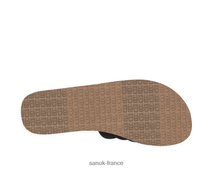 6V4JT084 noir Sanuk puff n slide st