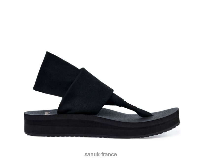 6V4JT087 noir Sanuk élingue st mi-forme