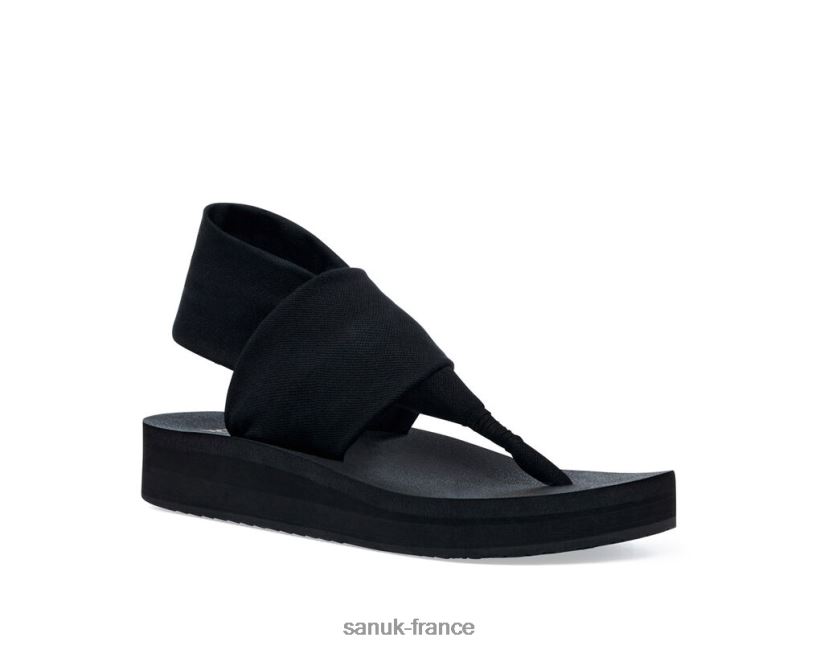 6V4JT087 noir Sanuk élingue st mi-forme