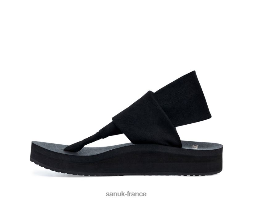 6V4JT087 noir Sanuk élingue st mi-forme