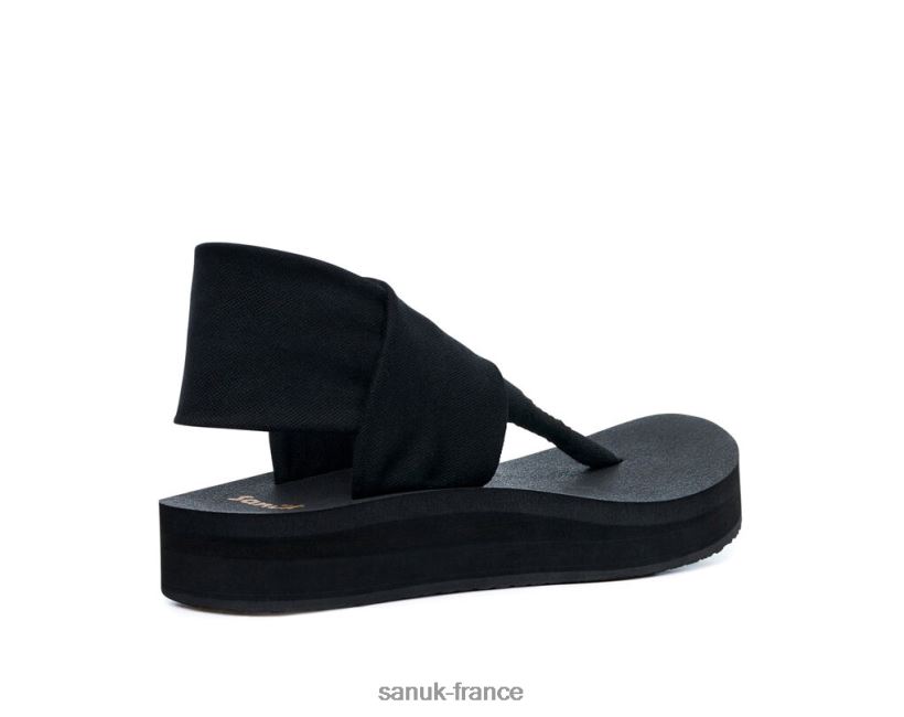 6V4JT087 noir Sanuk élingue st mi-forme