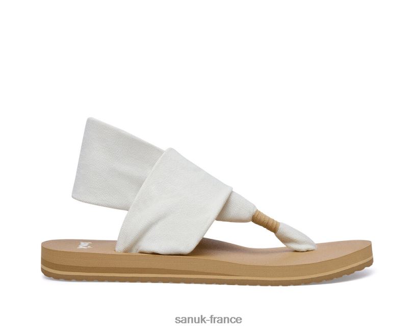 6V4JT090 blanc/beige Sanuk sling st blanc-beige