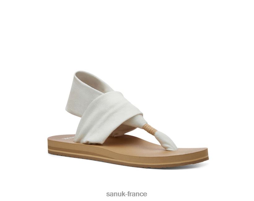 6V4JT090 blanc/beige Sanuk sling st blanc-beige