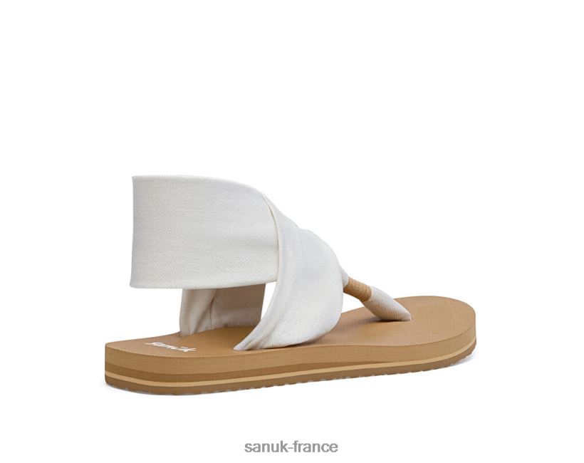 6V4JT090 blanc/beige Sanuk sling st blanc-beige