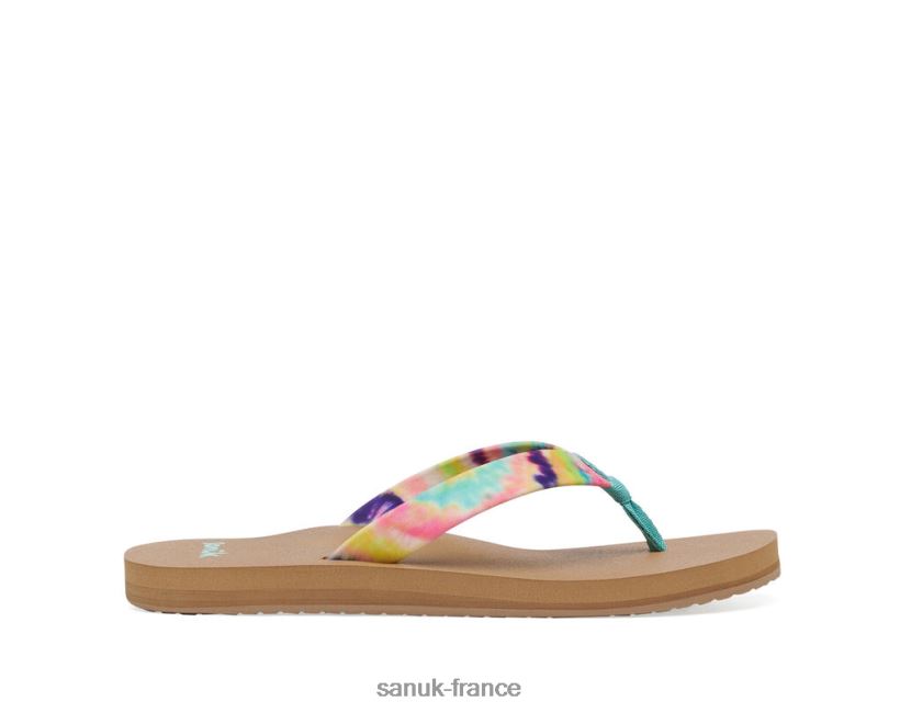 6V4JT093 turquoise multicolore Sanuk teinture de cravate ashland st