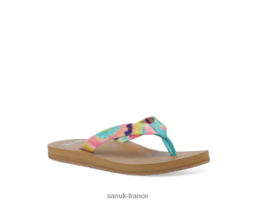 6V4JT093 turquoise multicolore Sanuk teinture de cravate ashland st
