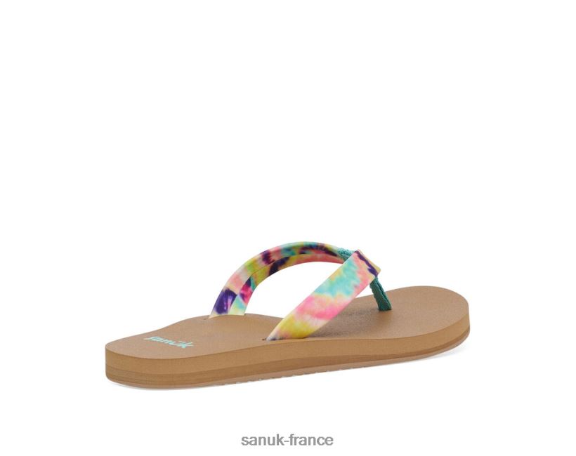 6V4JT093 turquoise multicolore Sanuk teinture de cravate ashland st