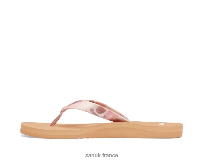 6V4JT094 rose multicolore Sanuk teinture de cravate ashland st
