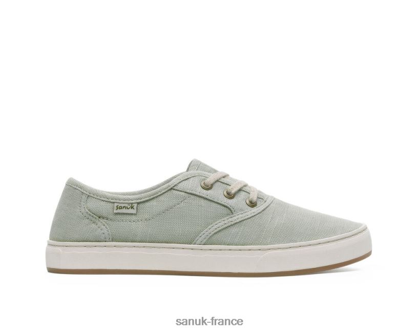 6V4JT010 blanc lavé Sanuk chanvre en dentelle Avery