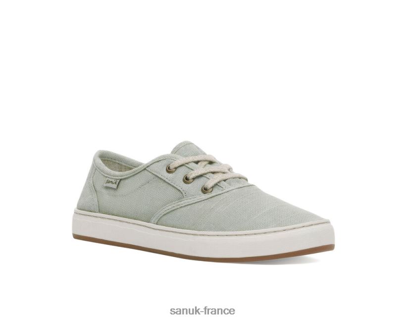 6V4JT010 blanc lavé Sanuk chanvre en dentelle Avery