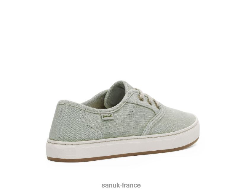 6V4JT010 blanc lavé Sanuk chanvre en dentelle Avery