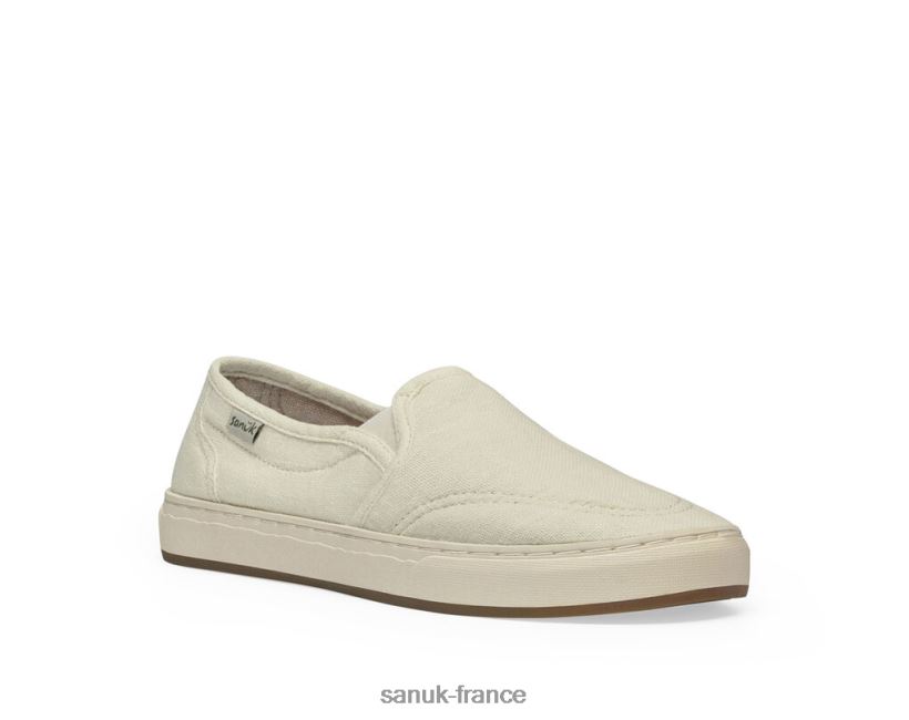 6V4JT011 blanc lavé Sanuk chanvre avery