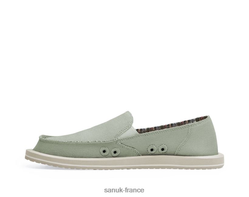 6V4JT014 gris olive Sanuk Donna chanvre