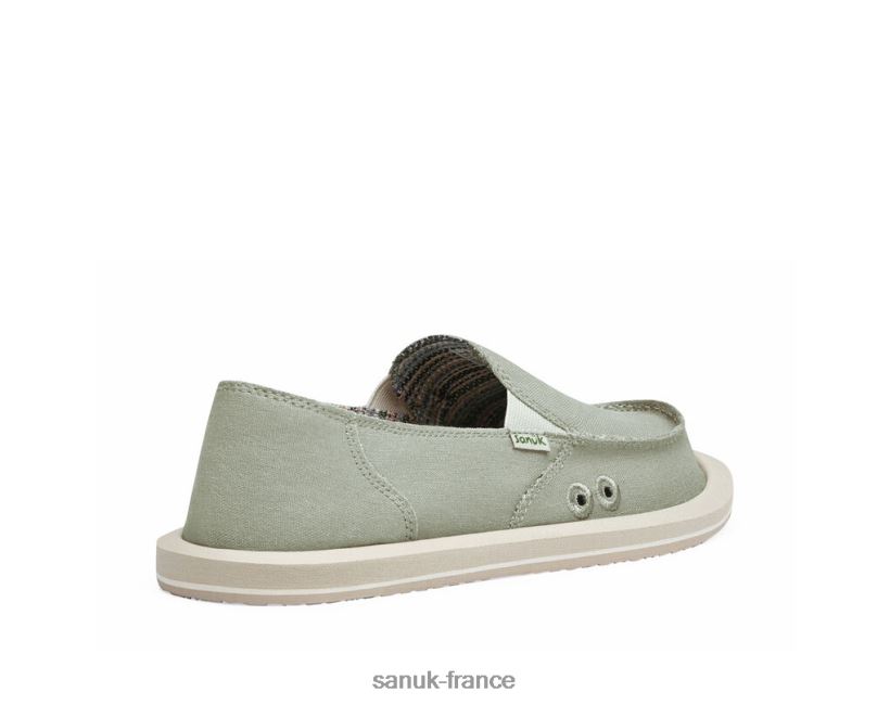 6V4JT014 gris olive Sanuk Donna chanvre