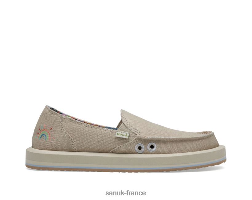 6V4JT019 pavé Sanuk Pridewalk Surfer X PPF Coupe étroite