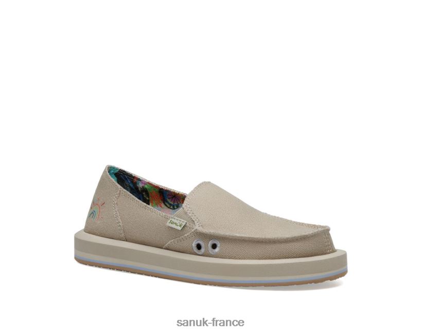 6V4JT019 pavé Sanuk Pridewalk Surfer X PPF Coupe étroite