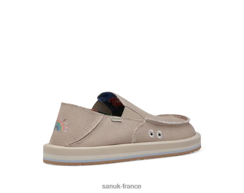 6V4JT020 pavé Sanuk Pridewalk Surfer X PPF coupe large