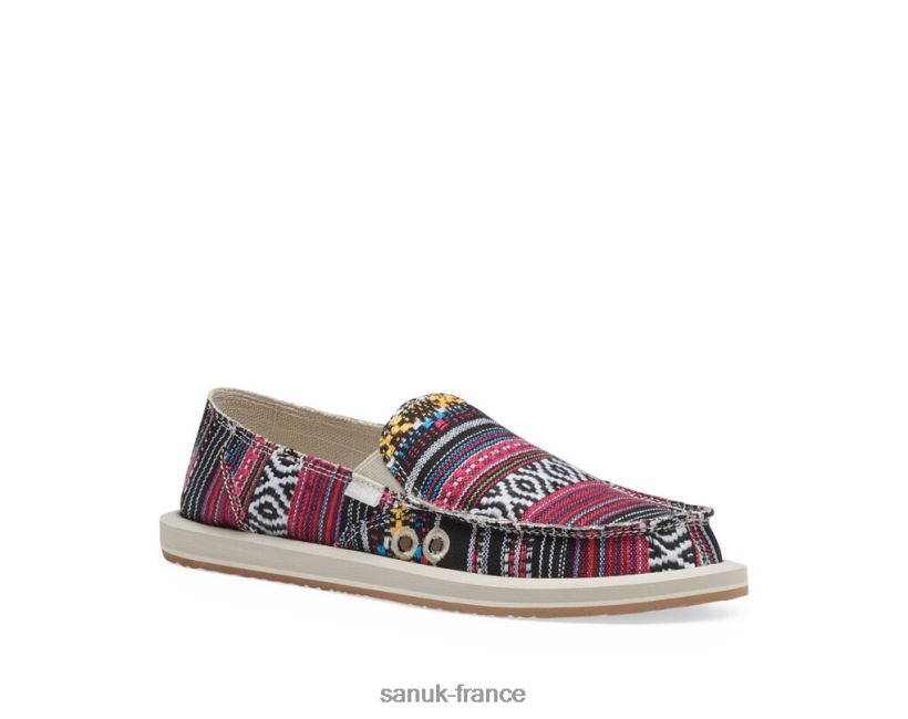 6V4JT022 noir multicolore Sanuk Donna Geo