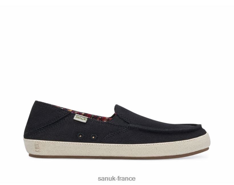 6V4JT02 noir Sanuk rue jumelle