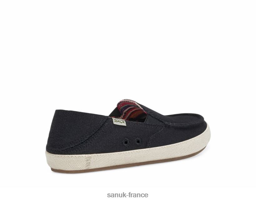 6V4JT02 noir Sanuk rue jumelle