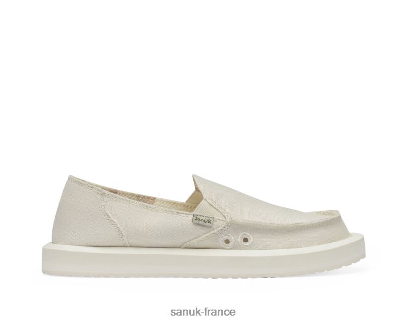 6V4JT06 blanc Sanuk donna st chanvre