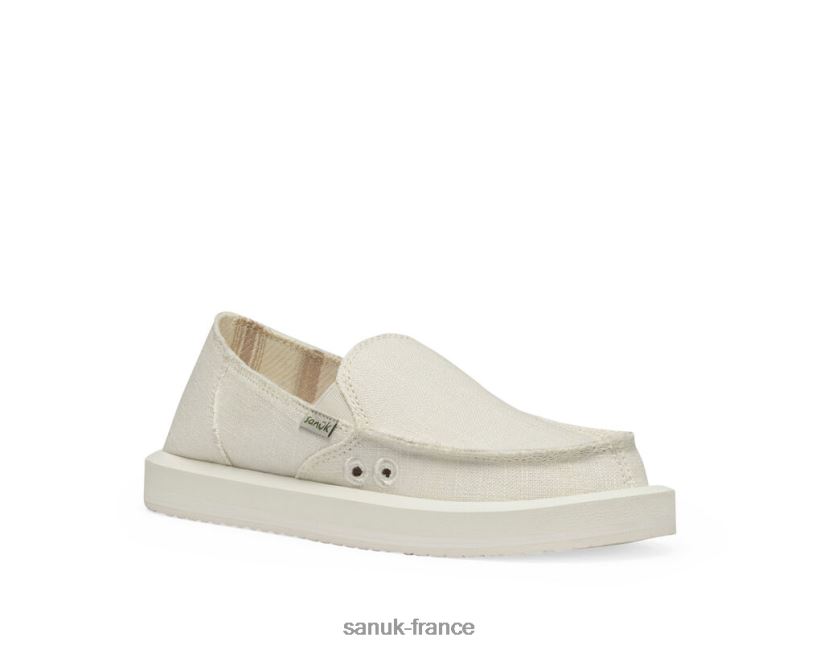 6V4JT06 blanc Sanuk donna st chanvre