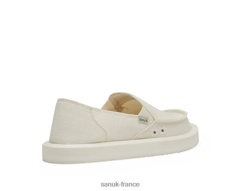 6V4JT06 blanc Sanuk donna st chanvre