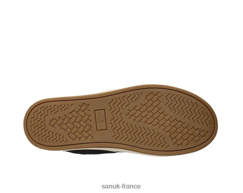 6V4JT09 noir lavé Sanuk chanvre en dentelle Avery