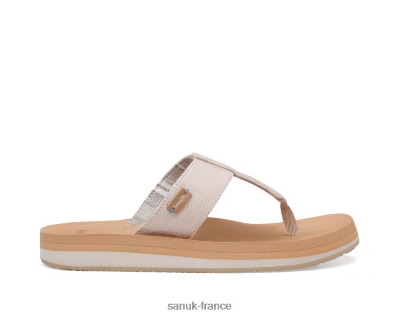 6V4JT035 taupe Sanuk île st plus
