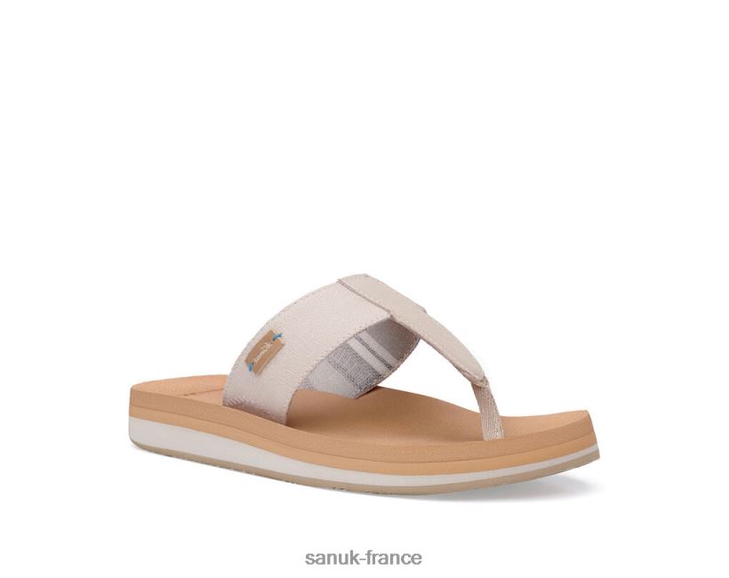 6V4JT035 taupe Sanuk île st plus
