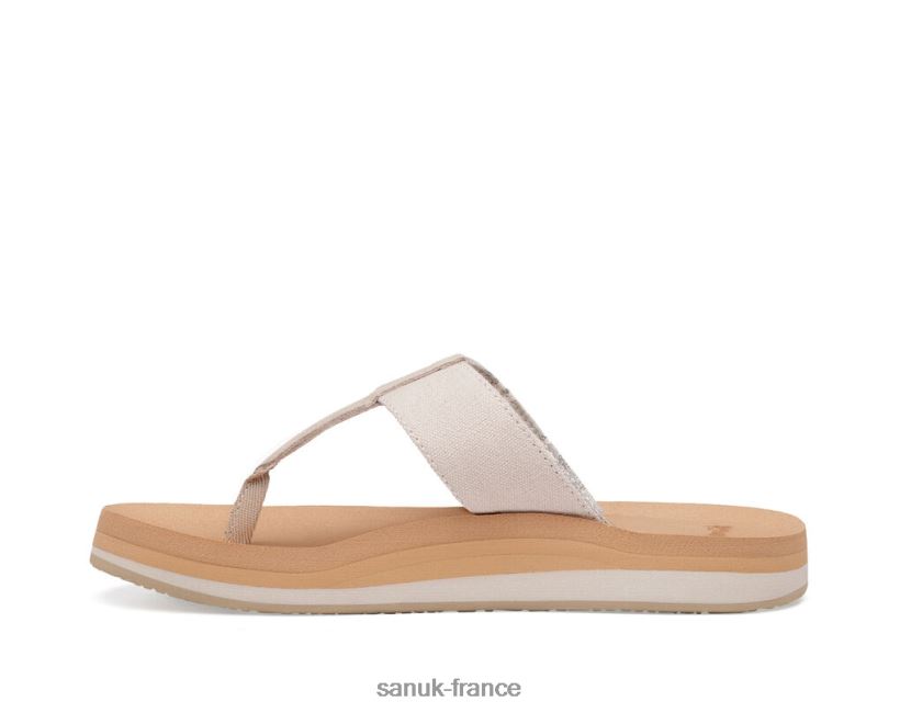 6V4JT035 taupe Sanuk île st plus