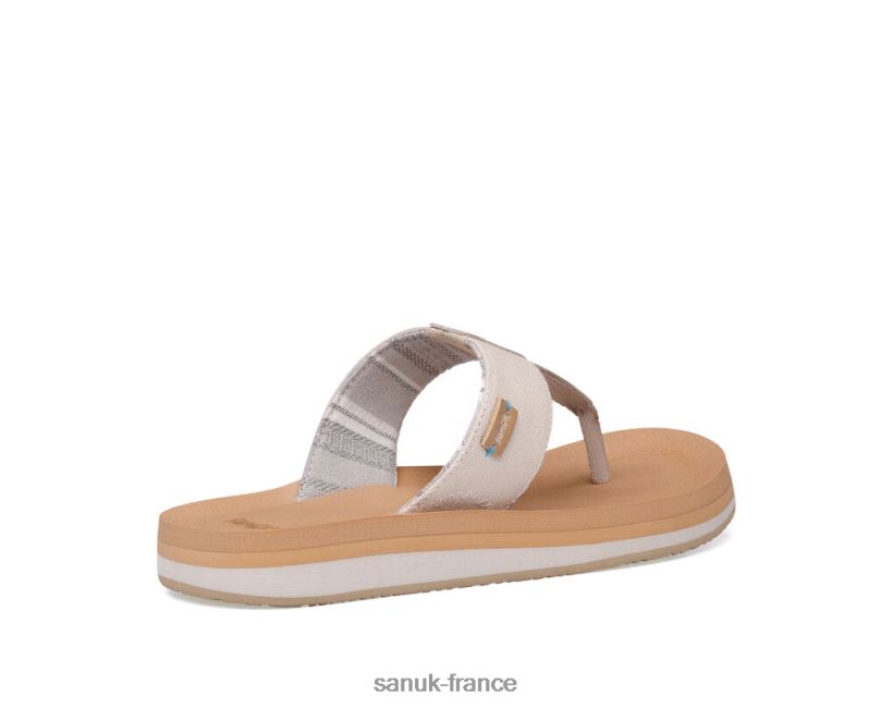 6V4JT035 taupe Sanuk île st plus