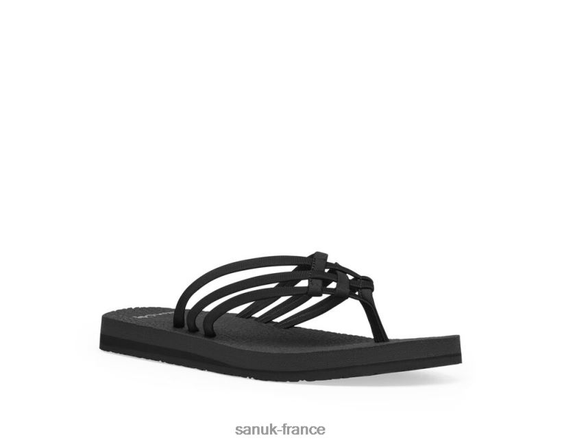 6V4JT040 noir Sanuk yoga sableux