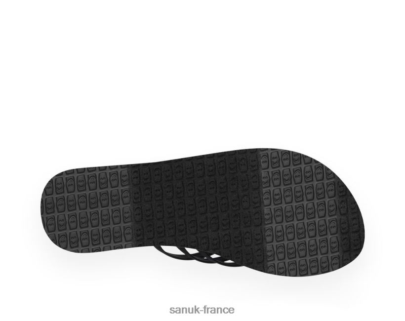 6V4JT040 noir Sanuk yoga sableux