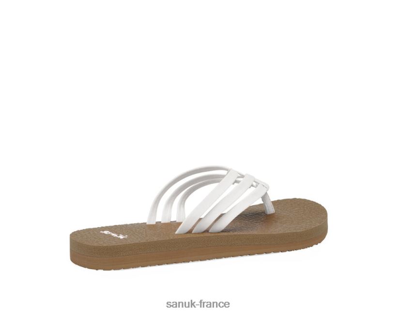 6V4JT041 beige/blanc Sanuk yoga sable beige-blanc