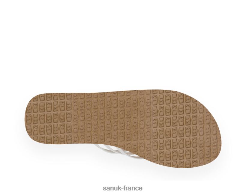 6V4JT041 beige/blanc Sanuk yoga sable beige-blanc