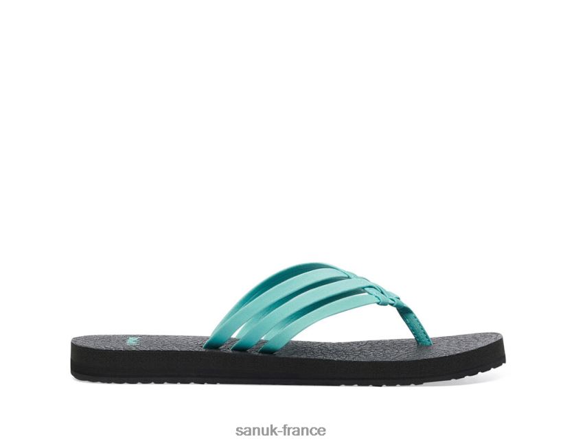 6V4JT042 turquoise Sanuk yoga sableux