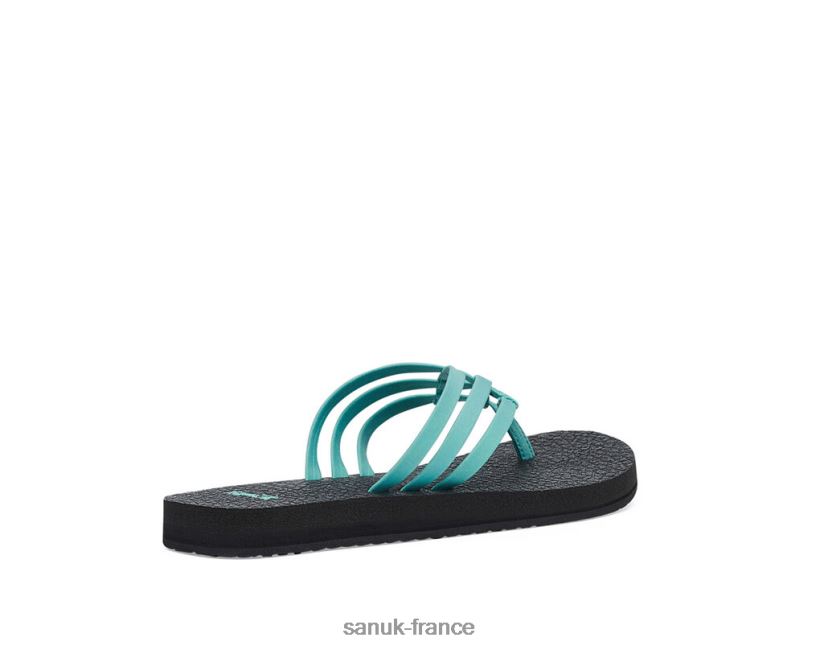 6V4JT042 turquoise Sanuk yoga sableux