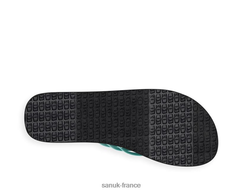 6V4JT042 turquoise Sanuk yoga sableux