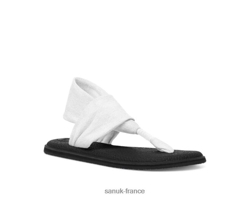 6V4JT050 blanc Sanuk écharpe de yoga 2